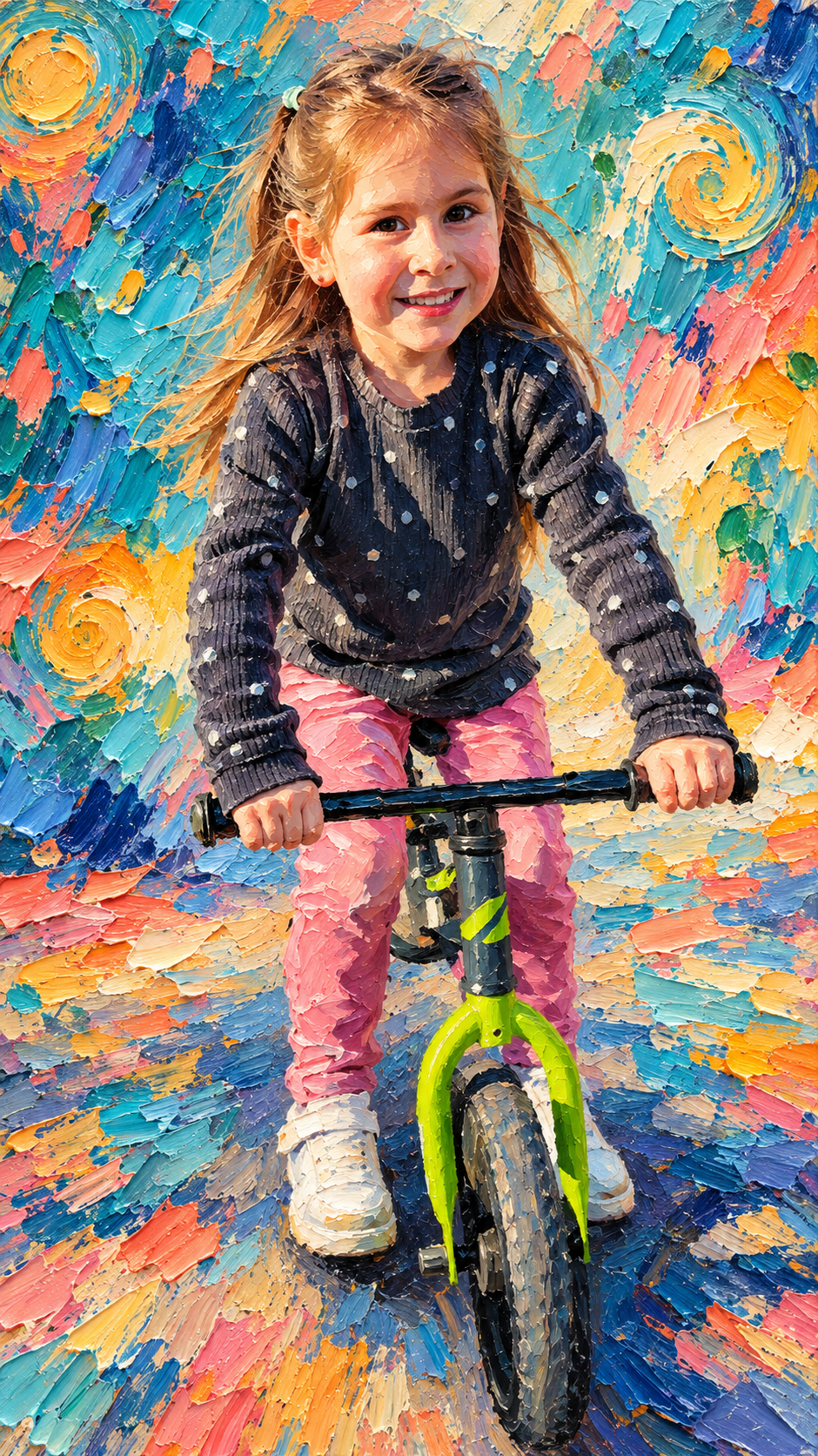 Trazo Vida — Ejemplo infantil impasto expresivo